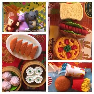 12pc Bundle Japanese Puzzle Eraser school Kawaii